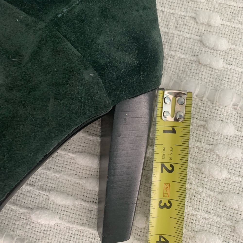 Unique House of Harlow 1960 dark Green Dyson Real Suede high heel Ankle Boots ❤️ - Picture 9 of 13